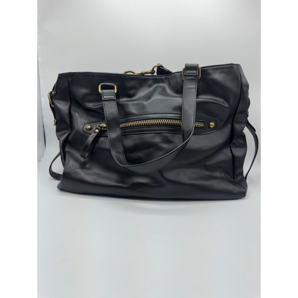 ✨ Hollywood Intuition by Jaye Hersh Black Leather-Look Tote ✨